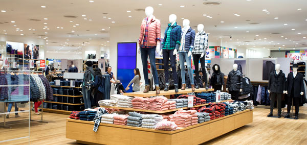 A shop floor with lights